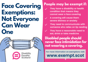 A4 Face Covering Exemption-Poster - Dundee Access Group